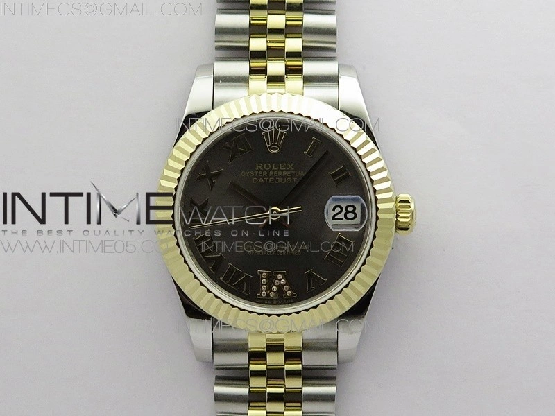 Datejust 31mm 278273 SS YG BP Best Edition Gray Roman Markers Dial on SS YG Jubilee Bracelet