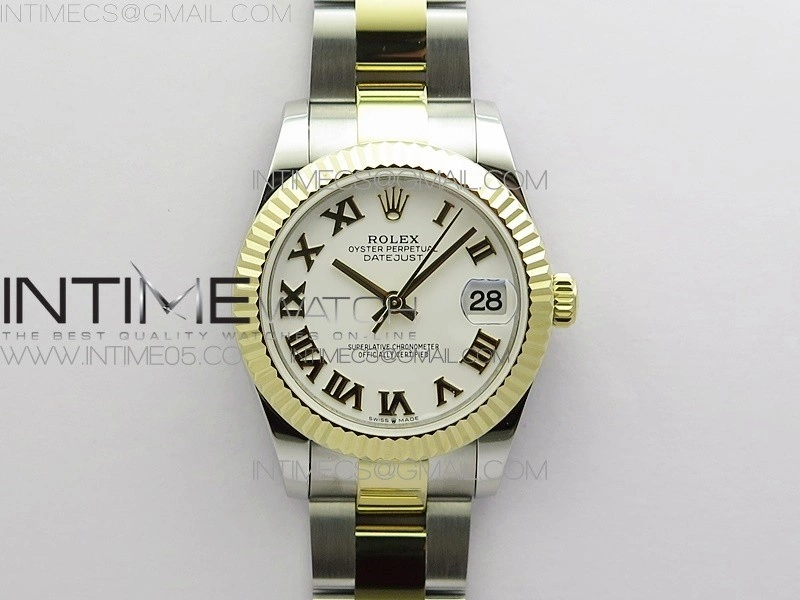 Datejust 31mm 278273 SS YG BP Best Edition White Roman Markers Dial on SS YG Oyster Bracelet