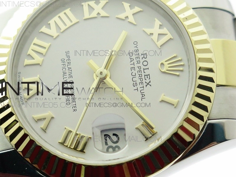 Datejust 31mm 278273 SS YG BP Best Edition White Roman Markers Dial on SS YG Oyster Bracelet