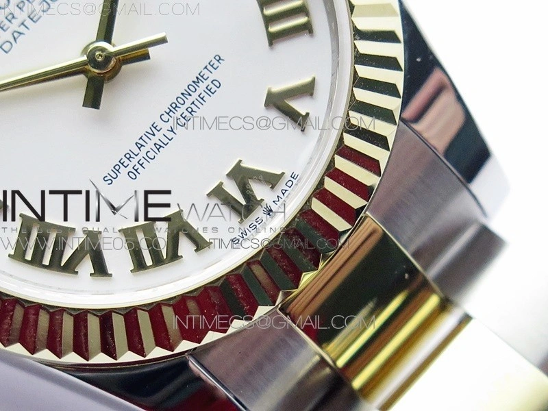 Datejust 31mm 278273 SS YG BP Best Edition White Roman Markers Dial on SS YG Oyster Bracelet