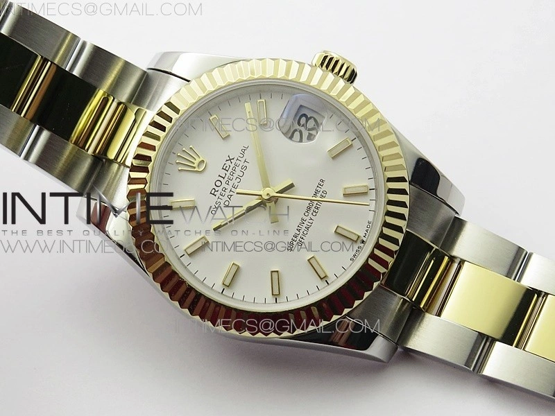 Datejust 31mm 278273 SS YG BP Best Edition White Stick Markers Dial on SS YG Oyster Bracelet