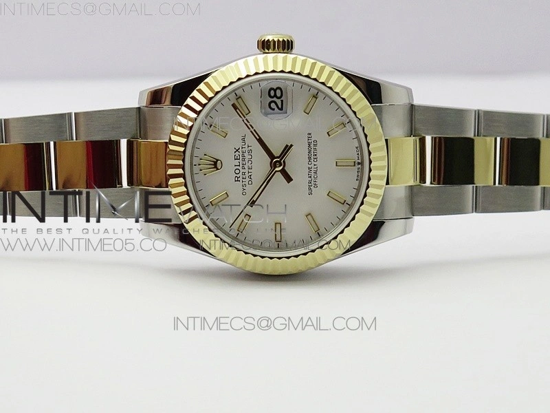 Datejust 31mm 278273 SS YG BP Best Edition White Stick Markers Dial on SS YG Oyster Bracelet
