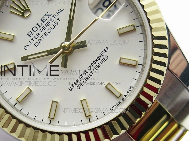 Datejust 31mm 278273 SS YG BP Best Edition White Stick Markers Dial on SS YG Oyster Bracelet