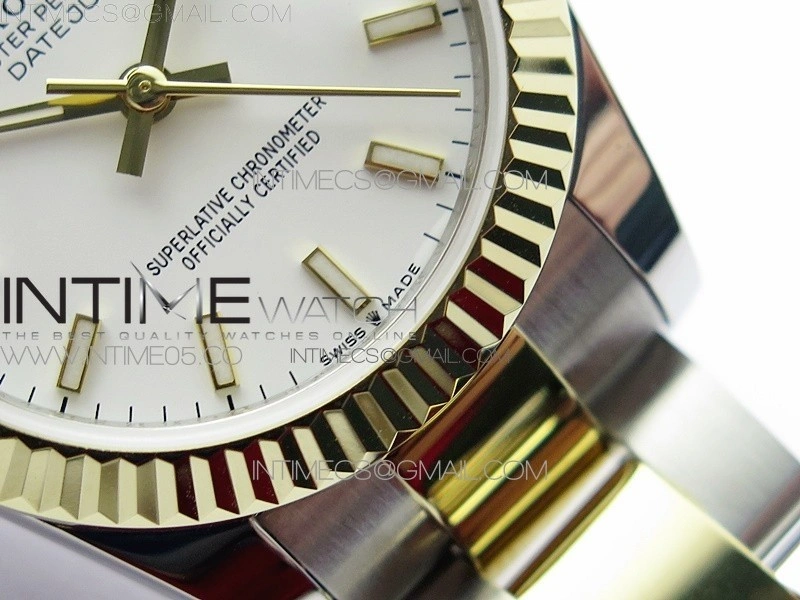 Datejust 31mm 278273 SS YG BP Best Edition White Stick Markers Dial on SS YG Oyster Bracelet