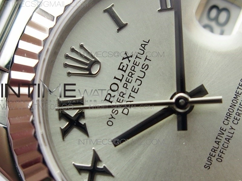 Datejust 31mm 278275 SS BP Best Edition Silver Roman Markers Dial on SS President Bracelet