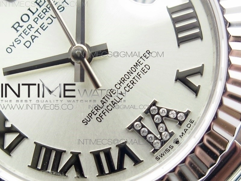 Datejust 31mm 278275 SS BP Best Edition Silver Roman Markers Dial on SS President Bracelet