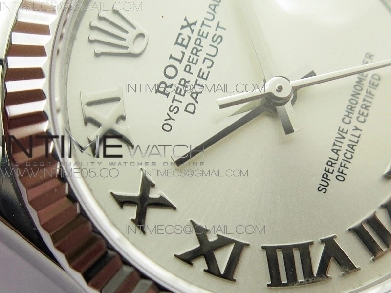 Datejust 31mm 278275 SS BP Best Edition Silver Roman Markers Dial on SS President Bracelet
