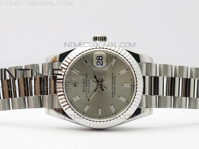 Datejust 31mm 278275 SS BP Best Edition Silver Stick Markers Dial on SS President Bracelet