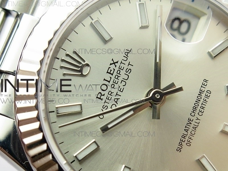 Datejust 31mm 278275 SS BP Best Edition Silver Stick Markers Dial on SS President Bracelet