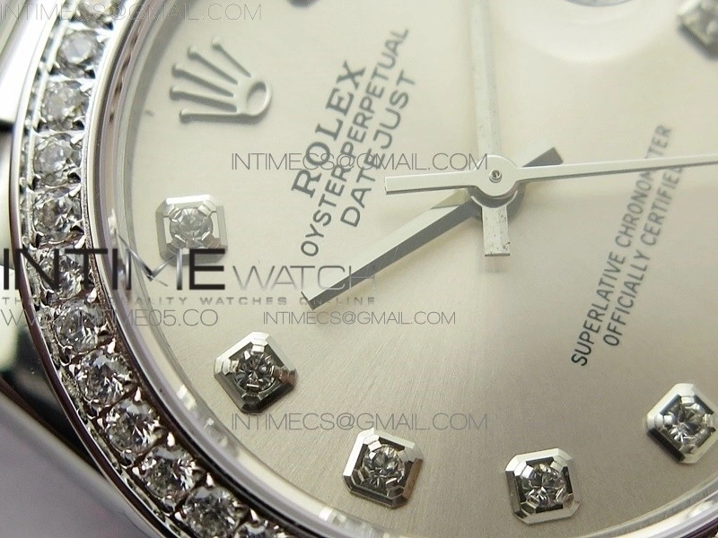 Datejust 31mm 278275 SS Crystal bezel BP Best Edition Silver Dial on SS President Bracelet