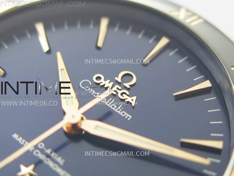 Constellation 41mm RG Blue Ceramic Bezel VSF 1:1 Best Edition Blue Dial on Blue Gummy Strap A8900