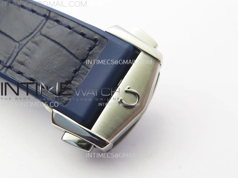 Constellation 41mm RG Blue Ceramic Bezel VSF 1:1 Best Edition Blue Dial on Blue Gummy Strap A8900