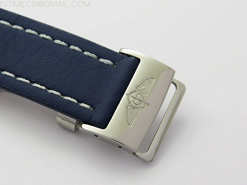 Navitimer 41mm SS B50 Best Edition SS Blue Dial Numeral Markers on Blue Leather Strap A7750