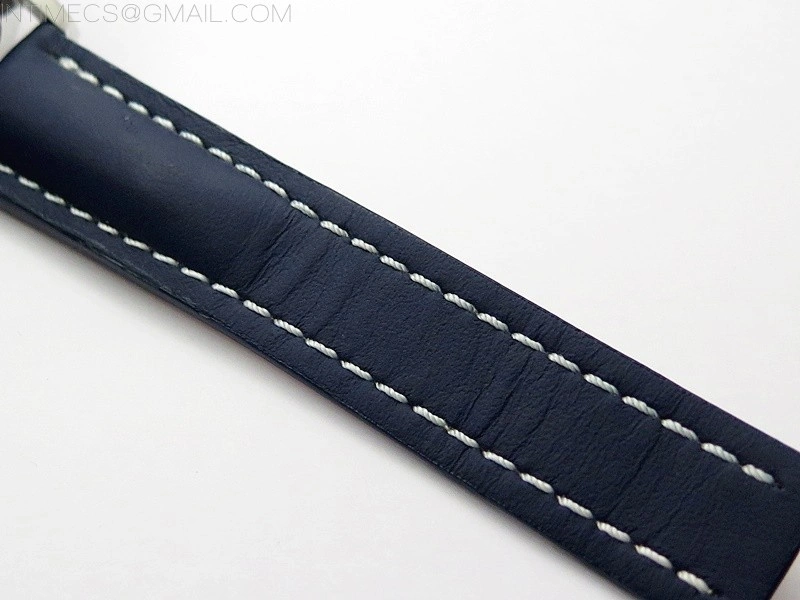 Navitimer 41mm SS B50 Best Edition SS Blue Dial Numeral Markers on Blue Leather Strap A7750