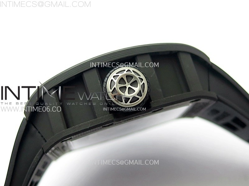 RM052-05 Carbon Case YSF Best Edition Skeleton Dial on Black Rubber Strap Tourbillon