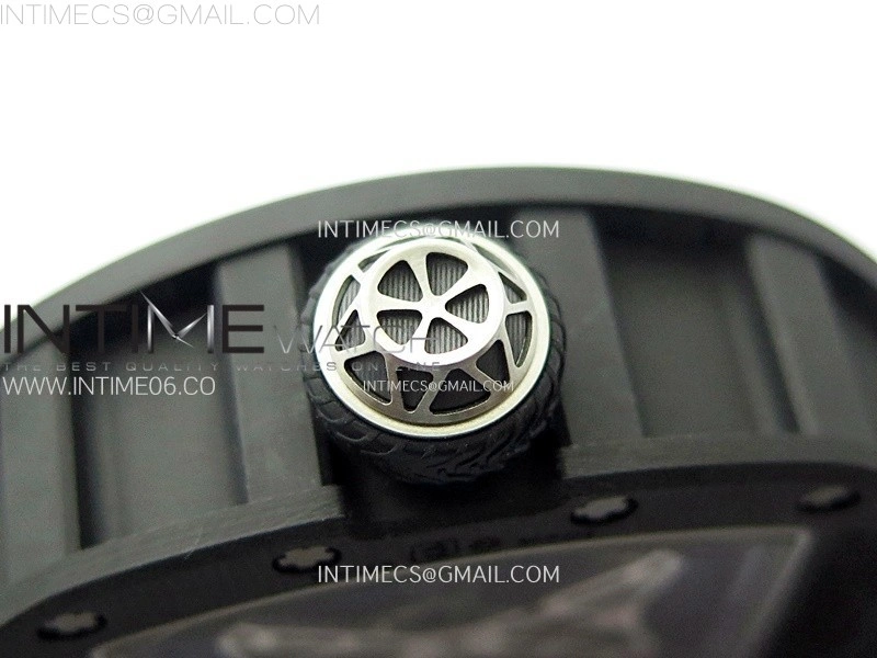 RM052-05 Carbon Case YSF Best Edition Skeleton Dial on Black Rubber Strap Tourbillon