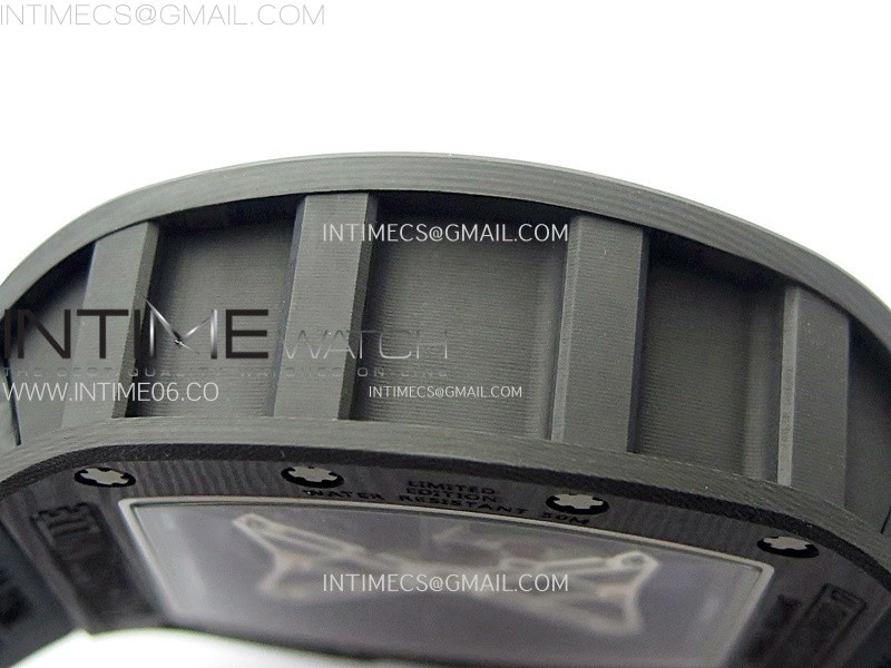 RM052-05 Carbon Case YSF Best Edition Skeleton Dial on Black Rubber Strap Tourbillon
