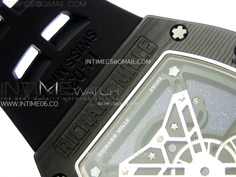 RM052-05 Carbon Case YSF Best Edition Skeleton Dial on Black Rubber Strap Tourbillon