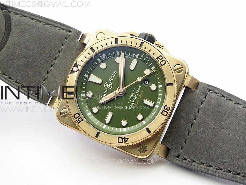 BR 03-92 Diver Bronze B12 1:1 Best Edition Brown Dial on Brown Leather Strap MIYOTA 9015
