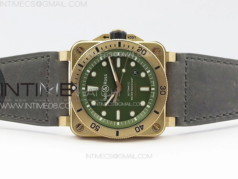 BR 03-92 Diver Bronze B12 1:1 Best Edition Brown Dial on Brown Leather Strap MIYOTA 9015