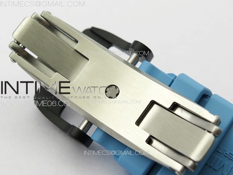 RM035-02 Forged Carbon Case KUF Best Edition Blue Crown on Blue Rubber Strap MIYOTA8215