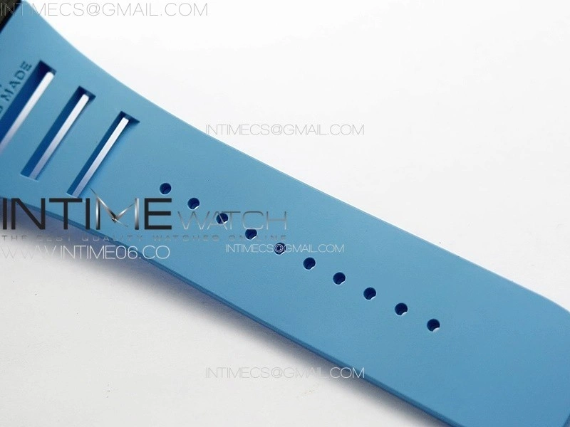 RM035-02 Forged Carbon Case KUF Best Edition Blue Crown on Blue Rubber Strap MIYOTA8215