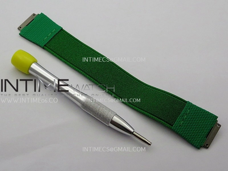 RM67-02 Real Green NTPT 1:1 Best Edition Skeleton Dial On Green Nylon strap CRMA7 Clone