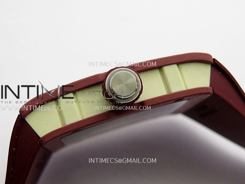 RM16-02 Red NTPT Umi Office Best Edition Skeleton Dial On Red Rubber Strap Asian CRMA9