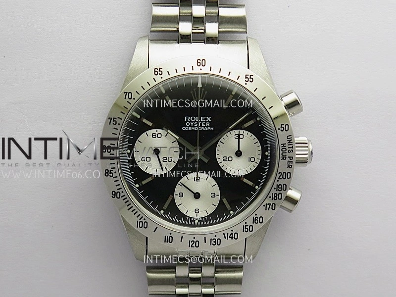 Daytona 6262 SS MSF Best Edition Black Dial Silver Subdials On SS Jubilee Bracelet Venus 75