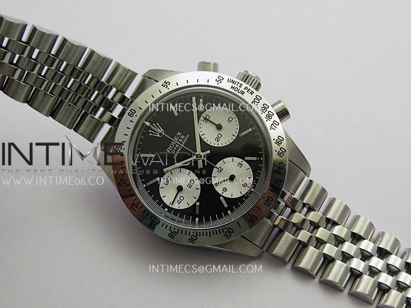 Daytona 6262 SS MSF Best Edition Black Dial Silver Subdials On SS Jubilee Bracelet Venus 75