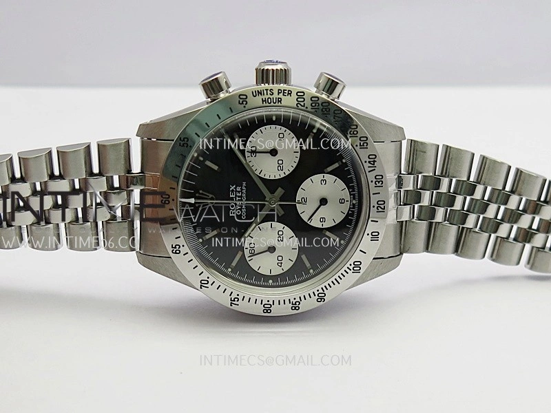 Daytona 6262 SS MSF Best Edition Black Dial Silver Subdials On SS Jubilee Bracelet Venus 75