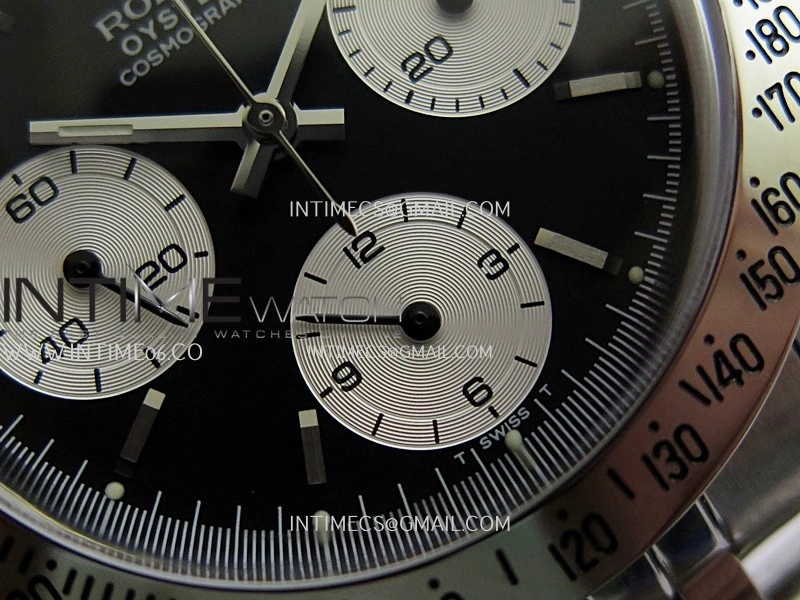 Daytona 6262 SS MSF Best Edition Black Dial Silver Subdials On SS Jubilee Bracelet Venus 75