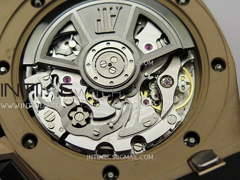 Royal Oak Offshore 43mm 26420SO RG APSF 1:1 Best Edition Black Dial On Black Rubber Strap SA4401 Super Clone