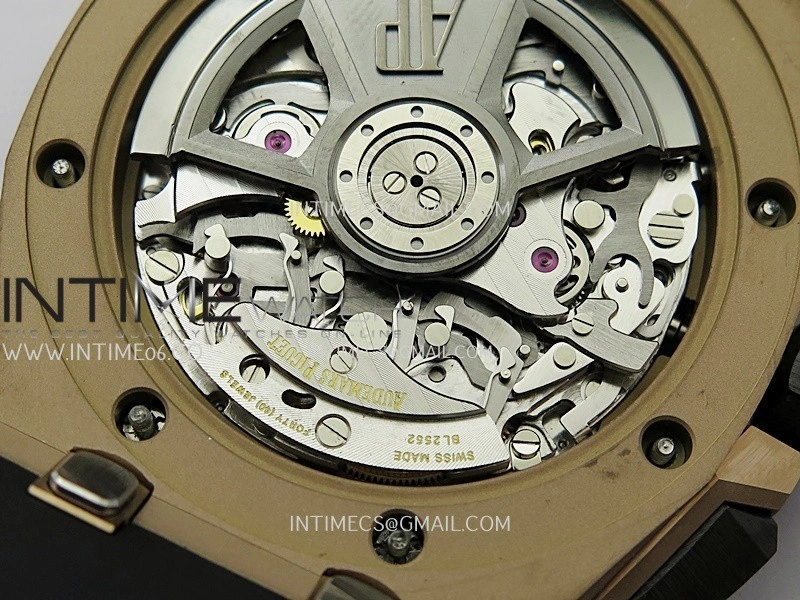 Royal Oak Offshore 43mm 26420SO RG APSF 1:1 Best Edition Black Dial On Black Rubber Strap SA4401 Super Clone