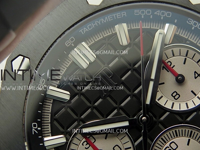 Royal Oak Offshore 43mm 26420SO SS APSF 1:1 Best Edition Black Dial On Black Rubber Strap SA4401 Super Clone