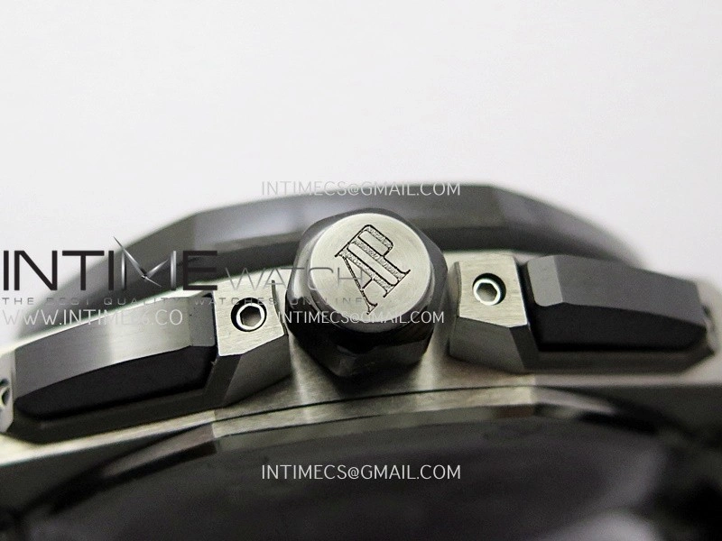 Royal Oak Offshore 43mm 26420SO SS APSF 1:1 Best Edition Black Dial On Black Rubber Strap SA4401 Super Clone
