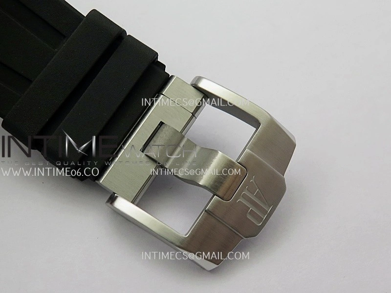Royal Oak Offshore 43mm 26420SO SS APSF 1:1 Best Edition Black Dial On Black Rubber Strap SA4401 Super Clone