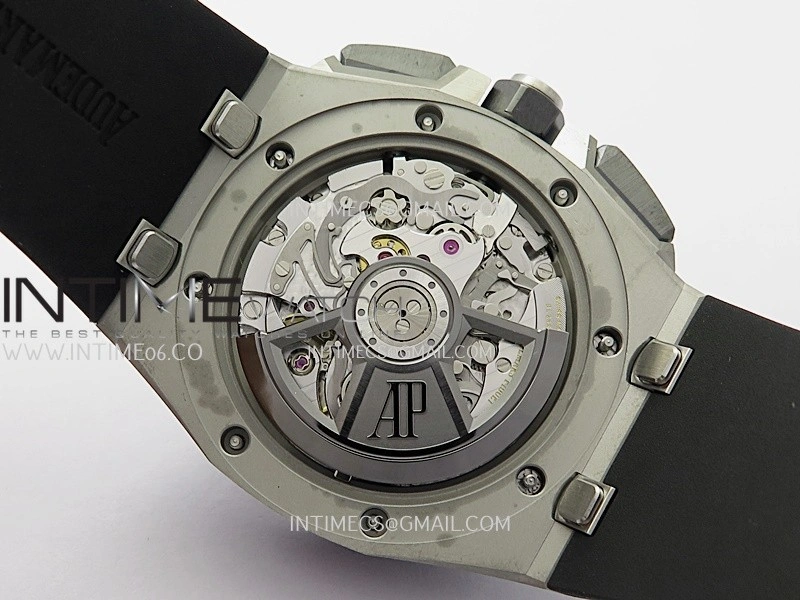 Royal Oak Offshore 43mm 26420SO SS APSF 1:1 Best Edition Black Dial On Black Rubber Strap SA4401 Super Clone