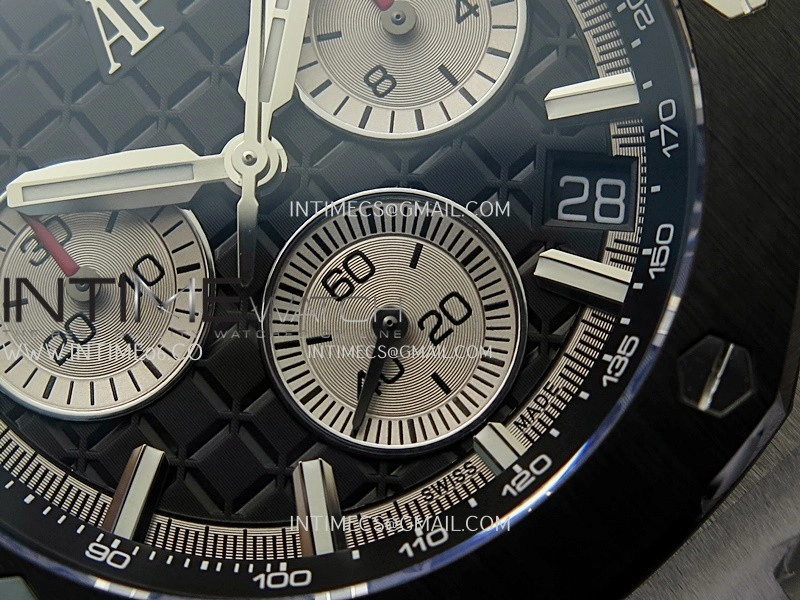 Royal Oak Offshore 43mm 26420SO SS APSF 1:1 Best Edition Black Dial On Black Rubber Strap SA4401 Super Clone
