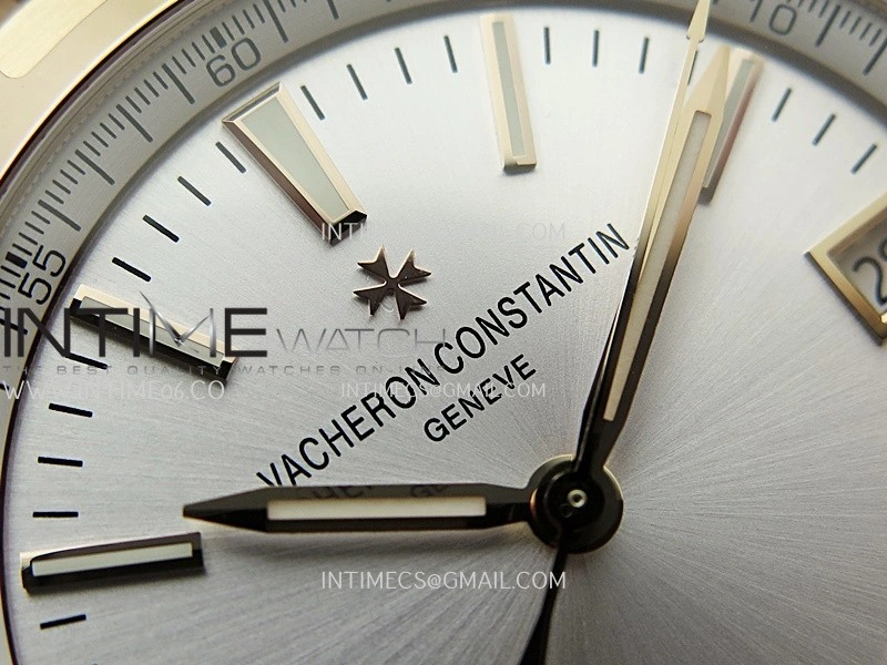 Overseas 4520V RG V2 ZF 1:1 Best Edition Silver Dial On Black Rubber Strap Super Clone A5100