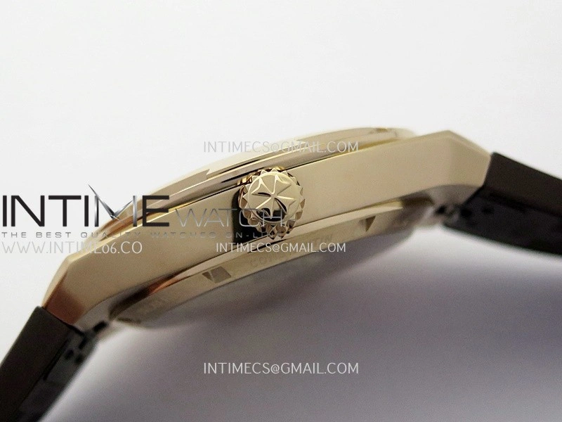Overseas 4520V RG V2 ZF 1:1 Best Edition Silver Dial On Black Rubber Strap Super Clone A5100