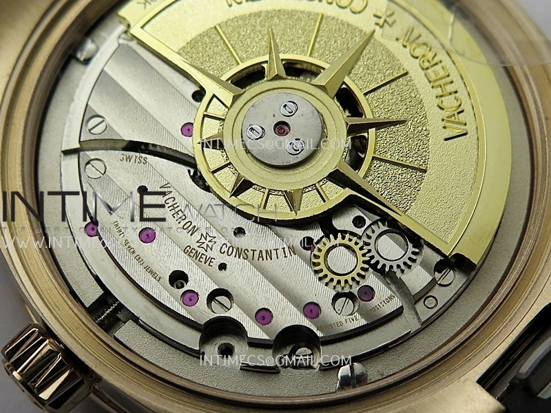 Overseas 4520V RG V2 ZF 1:1 Best Edition Silver Dial On Black Rubber Strap Super Clone A5100