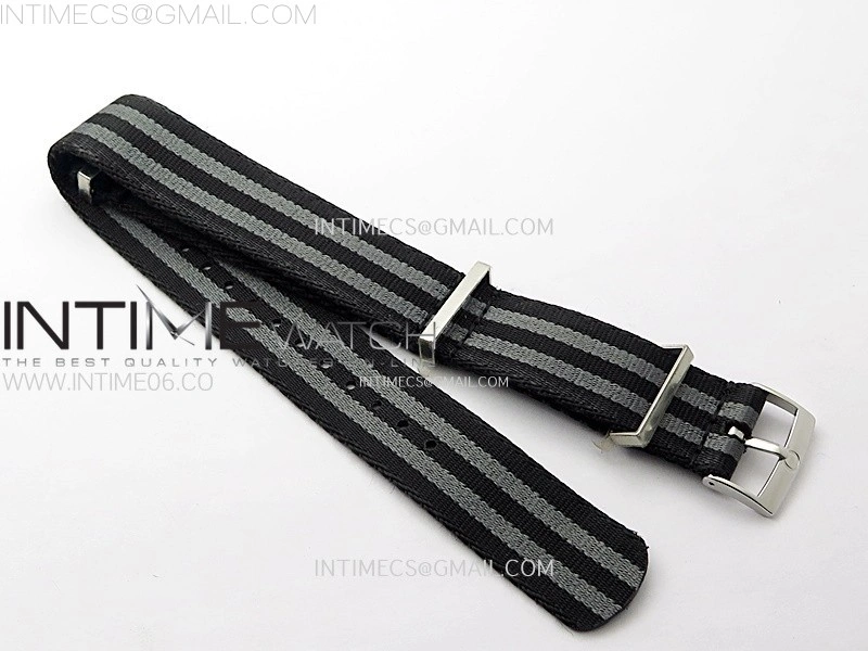 20mm Black Omega Nylon Strap
