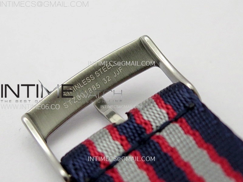 20mm Blue Red Omega Nylon Strap