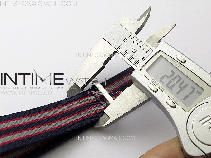 20mm Blue Red Omega Nylon Strap