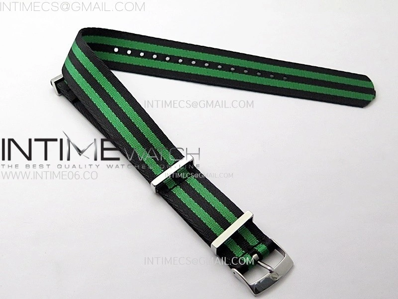 20mm Green Omega Nylon Strap