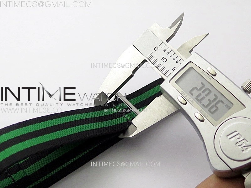 20mm Green Omega Nylon Strap