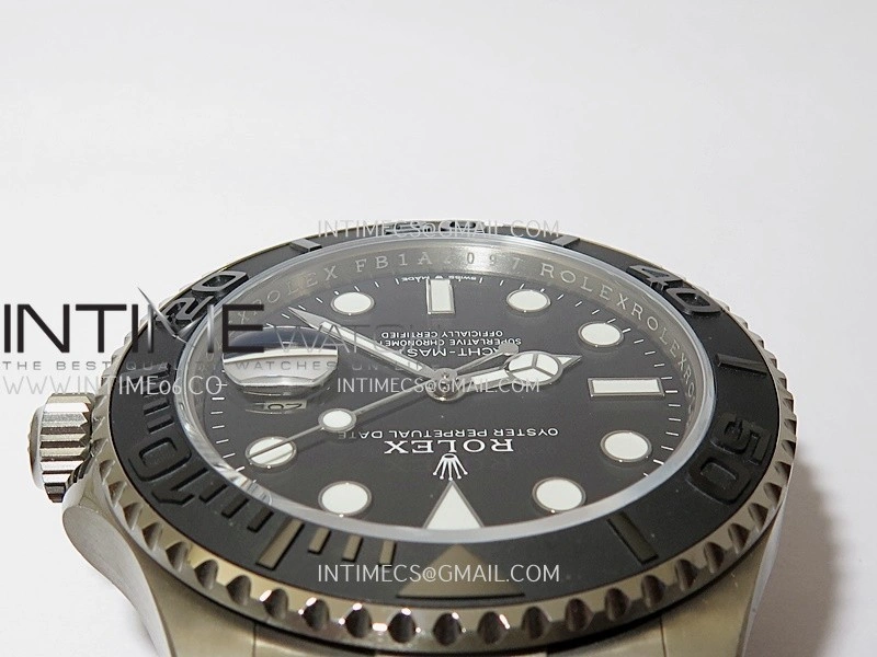 Yacht-Master 226627 Titanium B Factory 1:1 Best Edition Black Dial On Titanium Bracelet VR3235