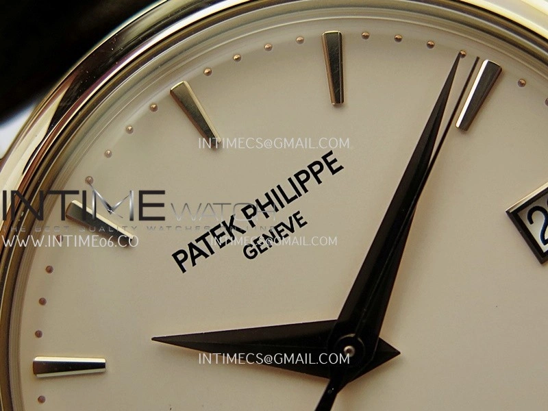 Calatrava 5227 RG 3KF 1:1 Best Edition White Dial on Brown Leather Strap A324 Super Clone V2