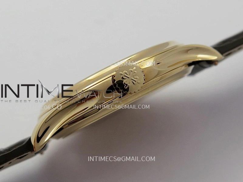 Calatrava 5227 RG 3KF 1:1 Best Edition White Dial on Brown Leather Strap A324 Super Clone V2
